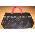 2012 latest recycled 100g black non woven tote bag
